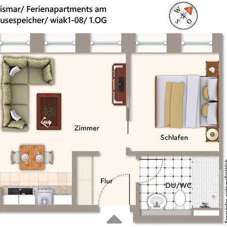 Ferienapartments Am Krusespeicher Ferienapartments Am Krusespeicher 1-08 Wißmar
